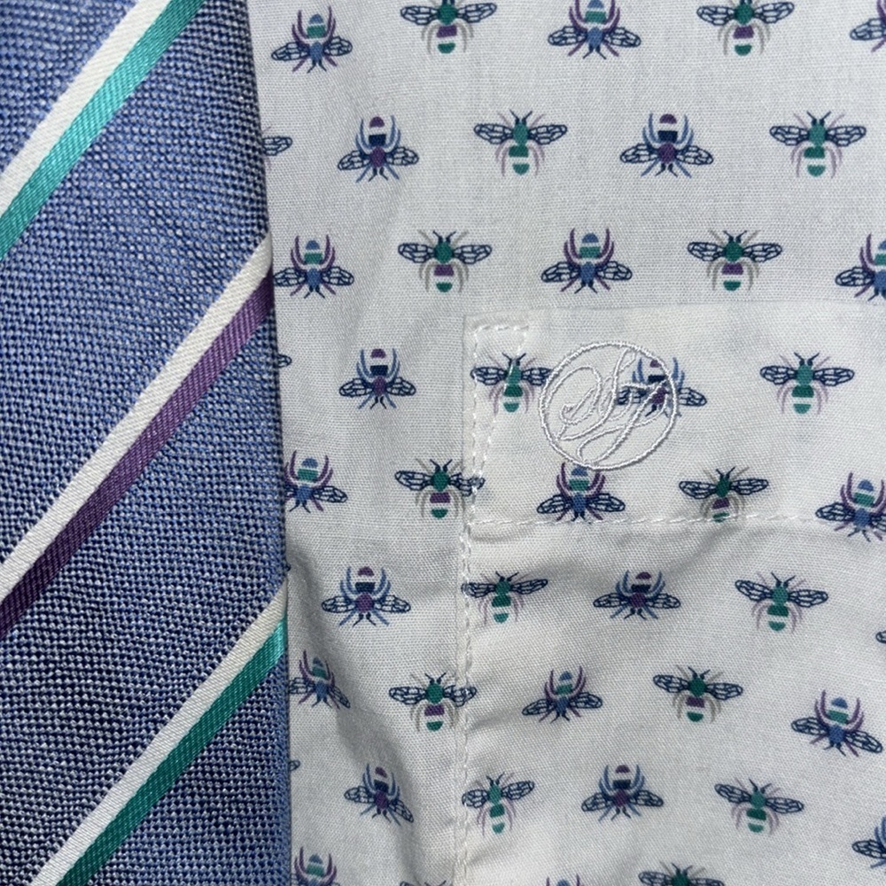 Like new Boys designer dress shirt with clip on Tie size 18 Sean John - Picture 3 of 4